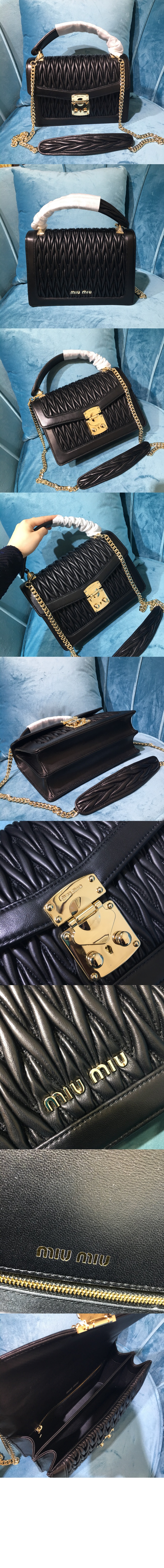 미러급레플리카사이트 | 명품레플리카 전문 쇼핑몰  | 퍼스트원 - 컨피덴셜 마테라쎄 토트백 5BA094 &gt; 미우미우