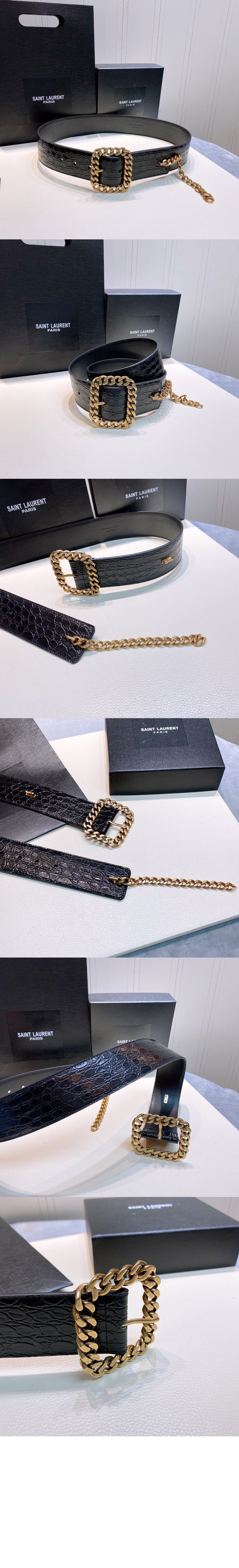 미러급레플리카사이트 | 명품레플리카 전문 쇼핑몰  | 퍼스트원 - 사각 체인 버클 벨트 640575 &gt; 생로랑