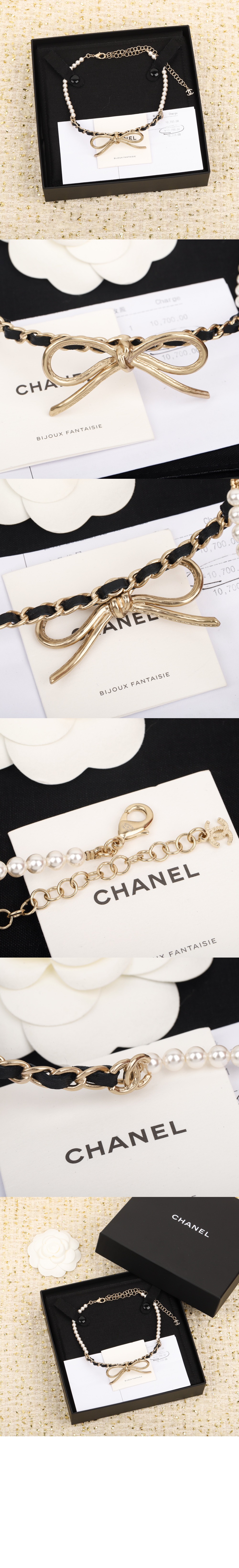 미러급레플리카사이트 | 명품레플리카 전문 쇼핑몰  | 퍼스트원 - 리본 가죽 스커트 초커 AB8496 &gt; 샤넬