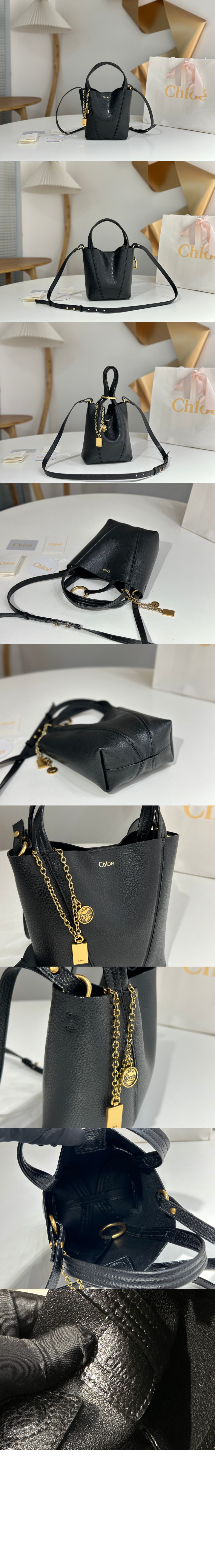 미러급레플리카사이트 | 명품레플리카 전문 쇼핑몰  | 퍼스트원 - 그레인드 가죽 스몰 Chloé Spin 토트백 SS812 > 끌로에