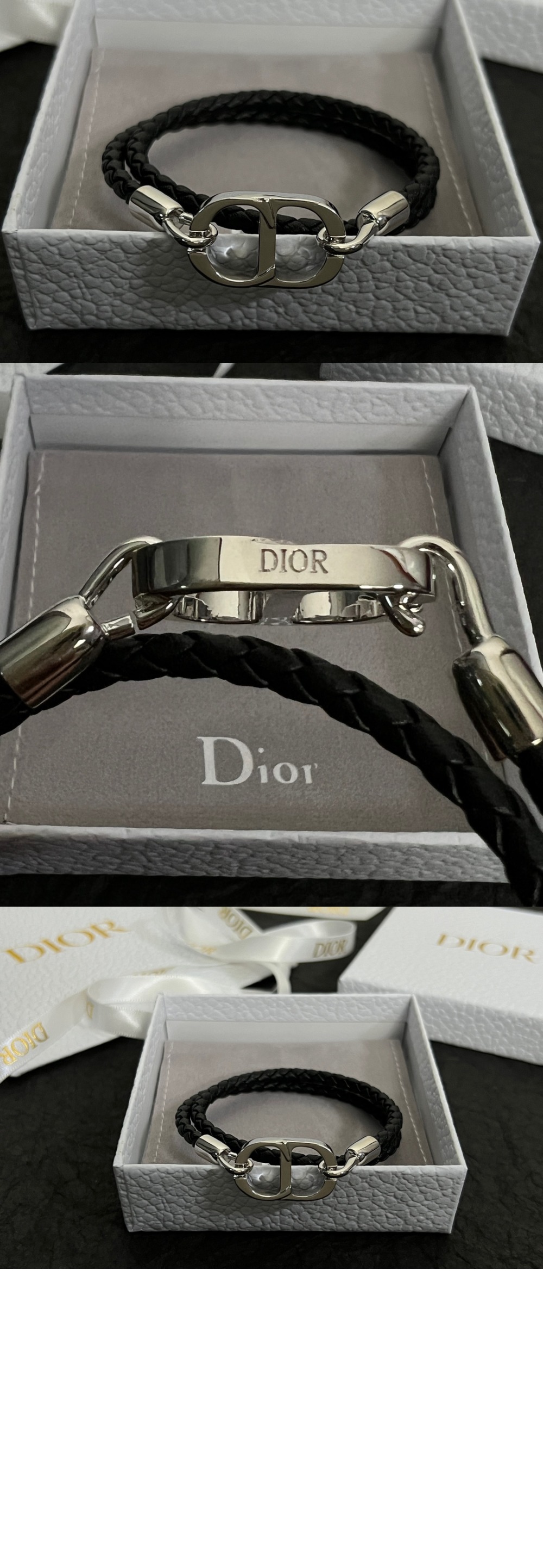 미러급레플리카사이트 | 명품레플리카 전문 쇼핑몰  | 퍼스트원 - CD Icon 브레이드 가죽 더블 팔찌  B1973 &gt; 디올
