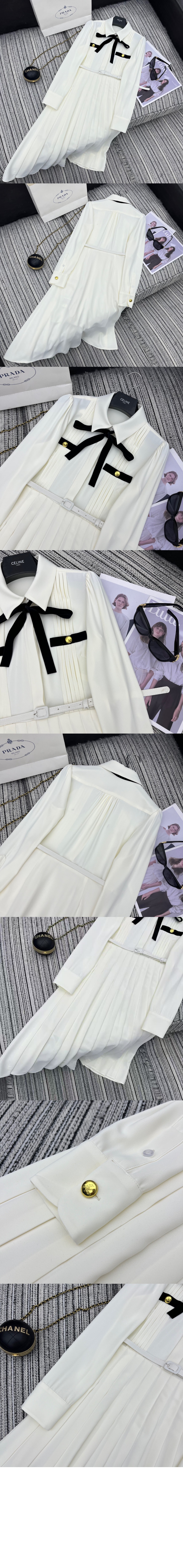 미러급레플리카사이트 | 명품레플리카 전문 쇼핑몰  | 퍼스트원 - 롱 플리츠 새틴 사블 드레스 &gt; 프라다