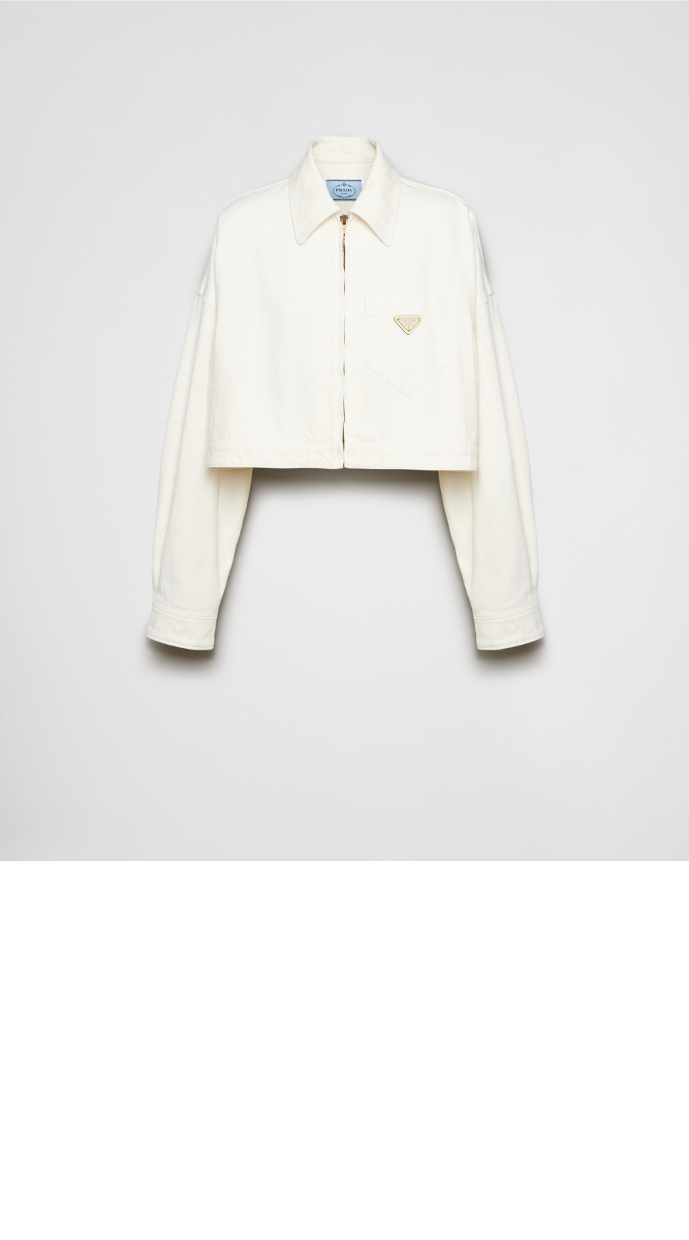 미러급레플리카사이트 | 명품레플리카 전문 쇼핑몰  | 퍼스트원 - 크롭 오가닉 데님 재킷 &gt; 프라다