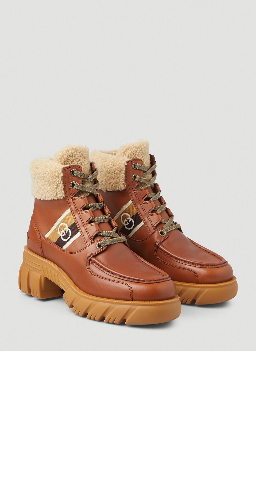 미러급레플리카사이트 | 명품레플리카 전문 쇼핑몰  | 퍼스트원 - 자카드 패널 레이스업 앵클 부츠 670406 &gt; 구찌