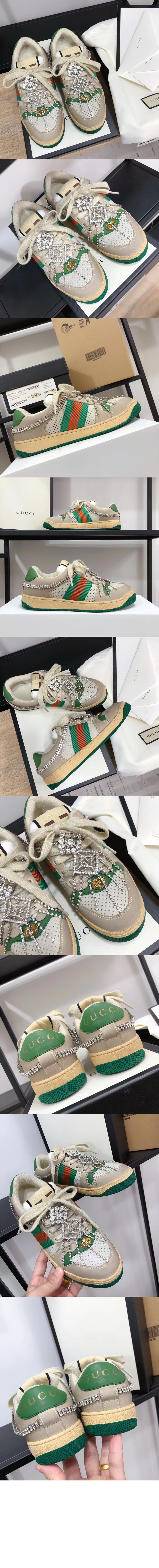 미러급레플리카사이트 | 명품레플리카 전문 쇼핑몰  | 퍼스트원 - 크리스탈 러너 여성 스니커즈 스크리너 570903 &gt; 구찌