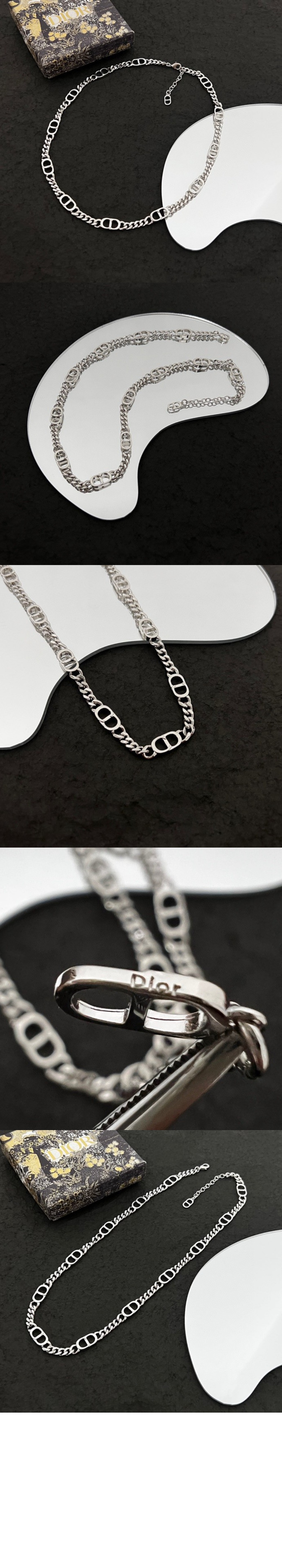 미러급레플리카사이트 | 명품레플리카 전문 쇼핑몰  | 퍼스트원 - CD Icon 슬림 체인 링크 목걸이 N1574 &gt; 디올