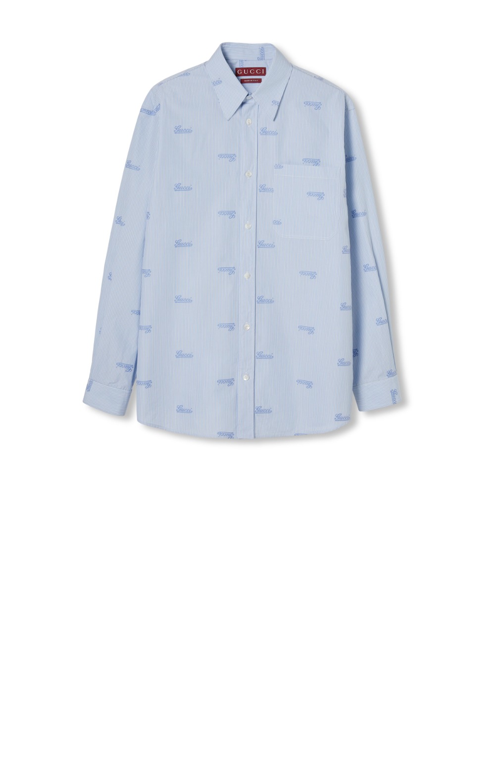 미러급레플리카사이트 | 명품레플리카 전문 쇼핑몰  | 퍼스트원 - 자수 스트라이프 코튼 셔츠 &gt; 구찌