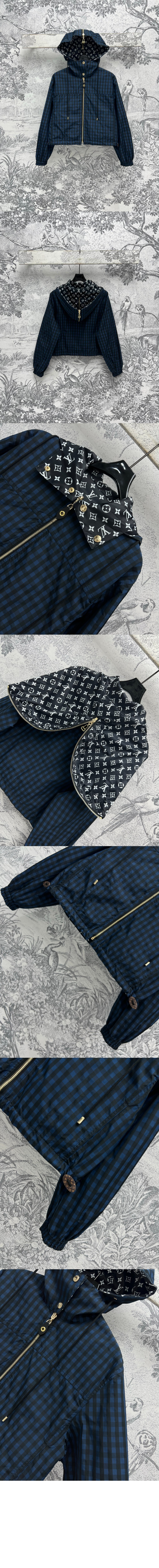 미러급레플리카사이트 | 명품레플리카 전문 쇼핑몰  | 퍼스트원 - 후디드 체크 재킷 &gt; 루이비통