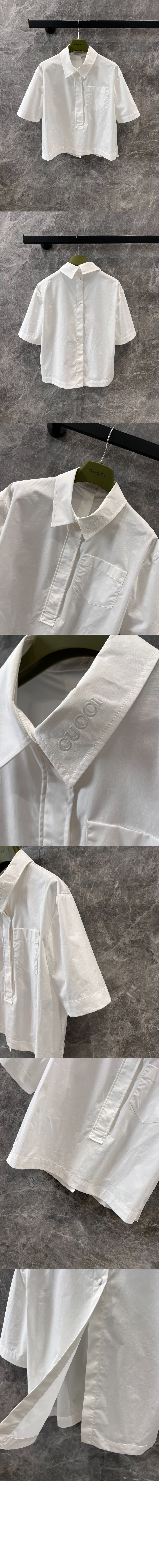 미러급레플리카사이트 | 명품레플리카 전문 쇼핑몰  | 퍼스트원 - 엠보싱 코튼 포플린 셔츠 &gt; 구찌