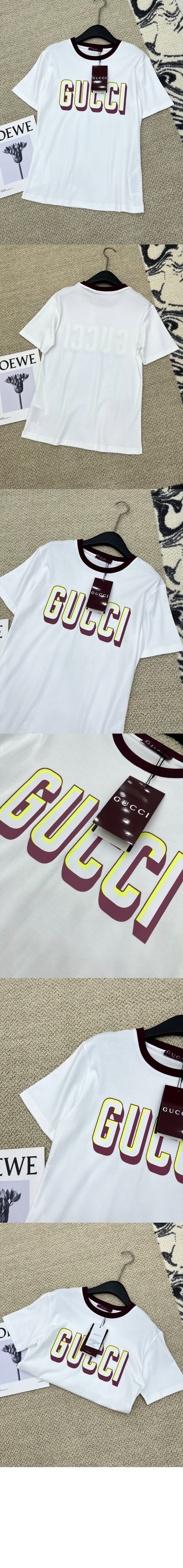 미러급레플리카사이트 | 명품레플리카 전문 쇼핑몰  | 퍼스트원 - 로고 프린트 반팔 &gt; 구찌