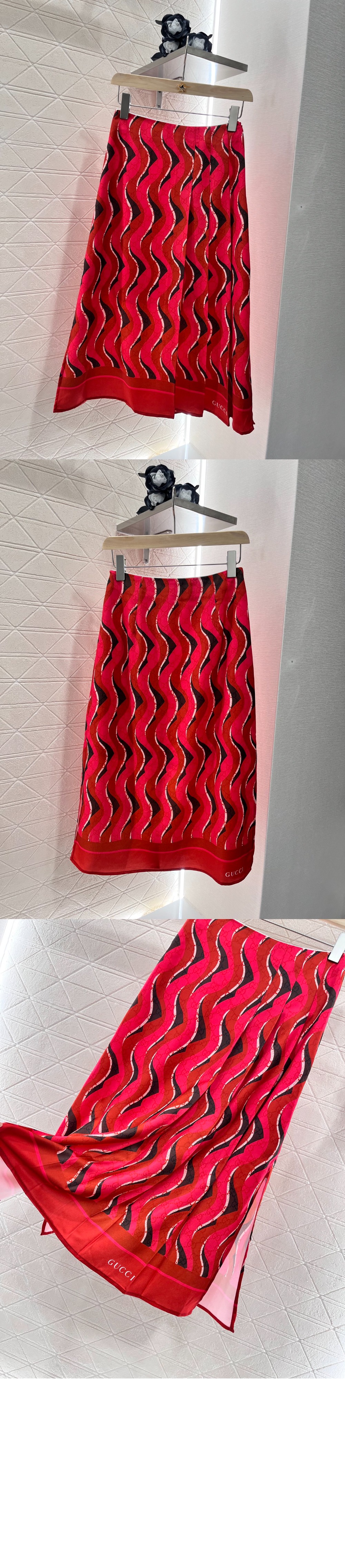 미러급레플리카사이트 | 명품레플리카 전문 쇼핑몰  | 퍼스트원 - 중간 길이 플로라 크레이프 스커트 &gt; 구찌