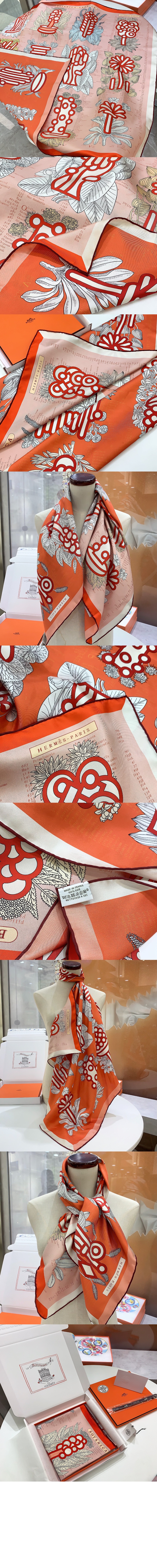 미러급레플리카사이트 | 명품레플리카 전문 쇼핑몰  | 퍼스트원 - Botanica Grafica 더블 페이스 스카프 90 &gt; 에르메스