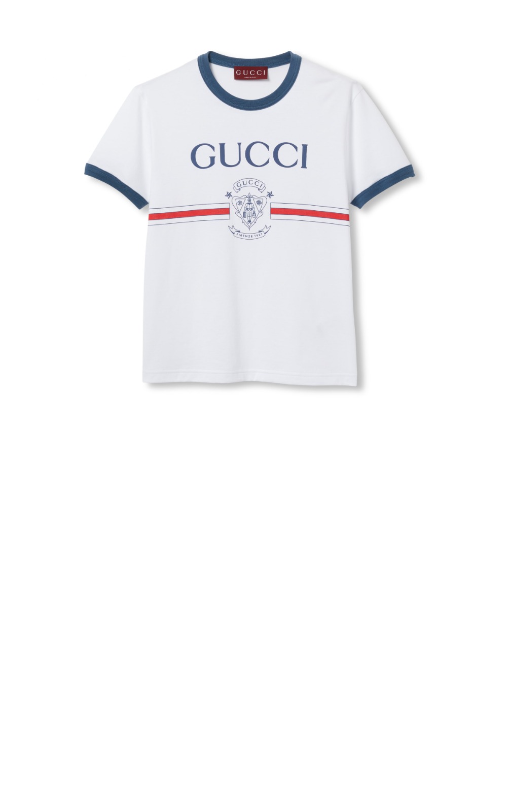 미러급레플리카사이트 | 명품레플리카 전문 쇼핑몰  | 퍼스트원 - 프린트 디테일의 코튼 저지 티셔츠 &gt; 구찌