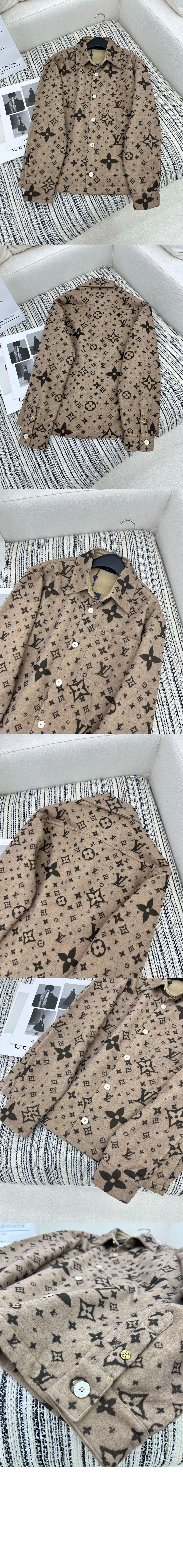 미러급레플리카사이트 | 명품레플리카 전문 쇼핑몰  | 퍼스트원 - 모노그램 더블 페이스 울, 실크 앤드 캐시미어 블렌드 오버셔츠 &gt; 루이비통