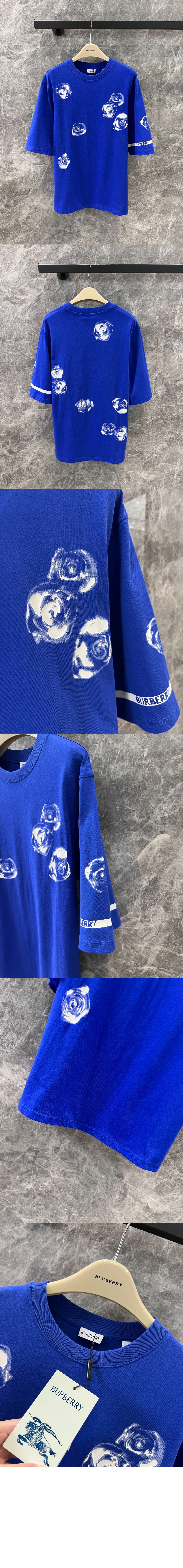 미러급레플리카사이트 | 명품레플리카 전문 쇼핑몰  | 퍼스트원 - 로즈 프린트 코튼 티셔츠 &gt; 버버리