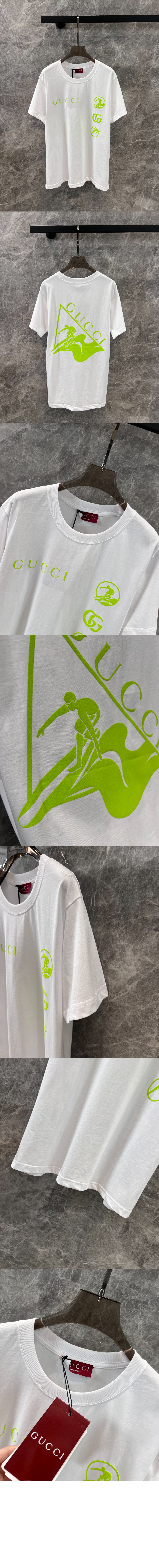 미러급레플리카사이트 | 명품레플리카 전문 쇼핑몰  | 퍼스트원 - 로고 프린트 반팔 &gt; 구찌