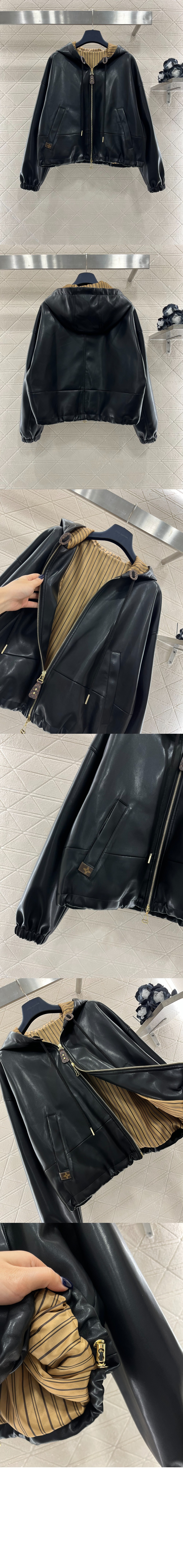 미러급레플리카사이트 | 명품레플리카 전문 쇼핑몰  | 퍼스트원 - 레더 후디드 재킷 &gt; 루이비통