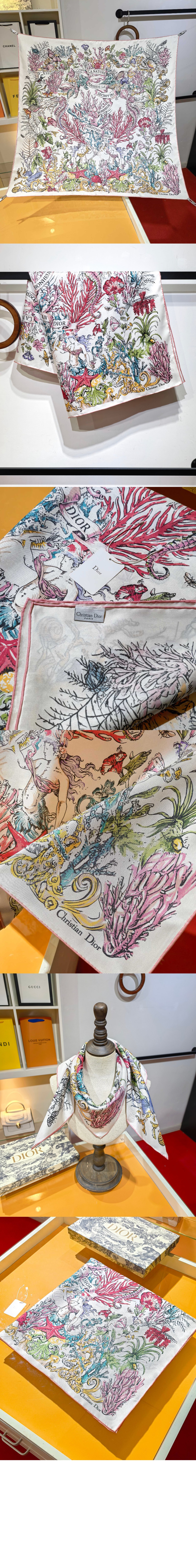 미러급레플리카사이트 | 명품레플리카 전문 쇼핑몰  | 퍼스트원 - Cabinet de la Mer 90 스퀘어 스카프 51CAM &gt; 디올