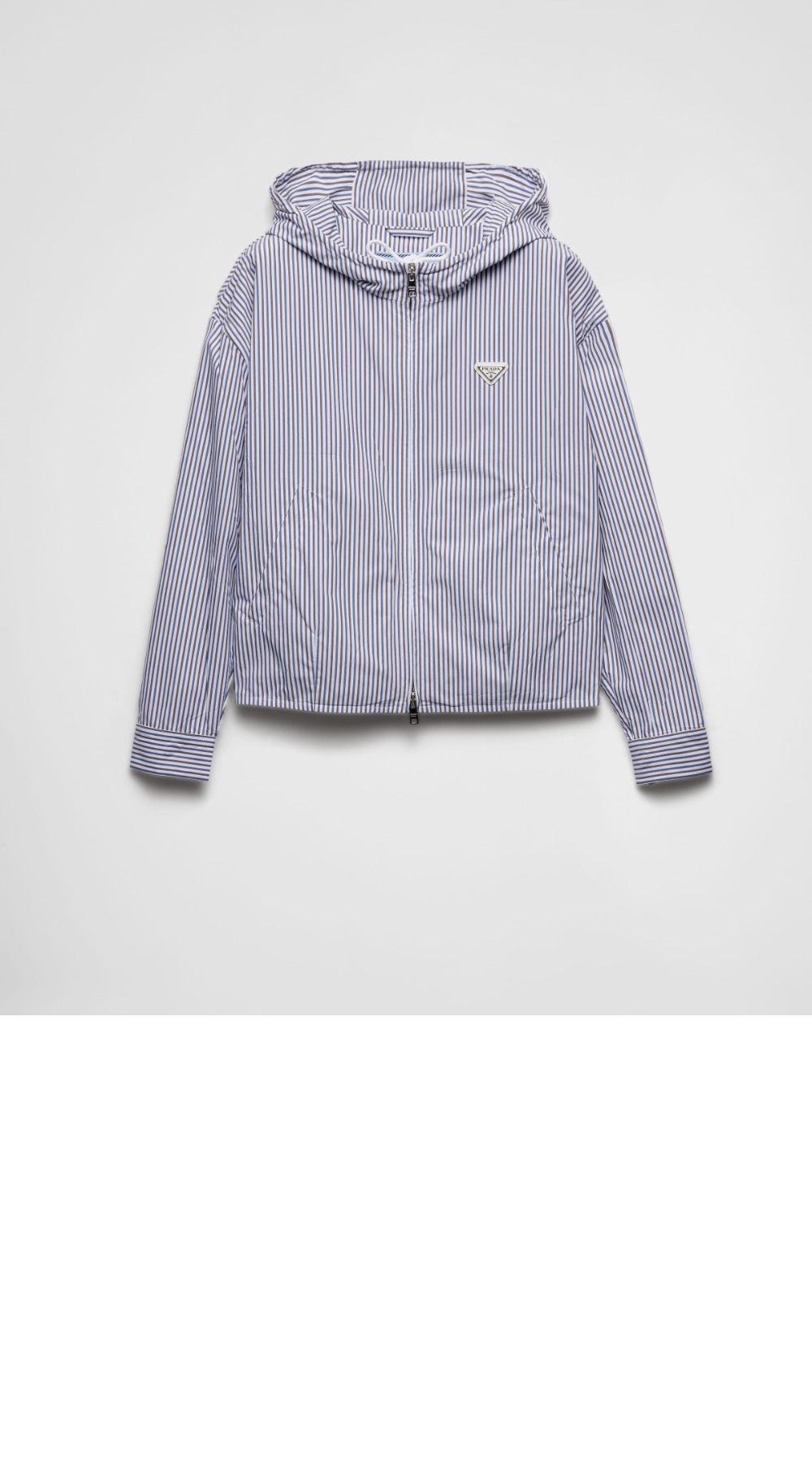 미러급레플리카사이트 | 명품레플리카 전문 쇼핑몰  | 퍼스트원 - 스트라이프 포플린 블루종 재킷 &gt; 프라다