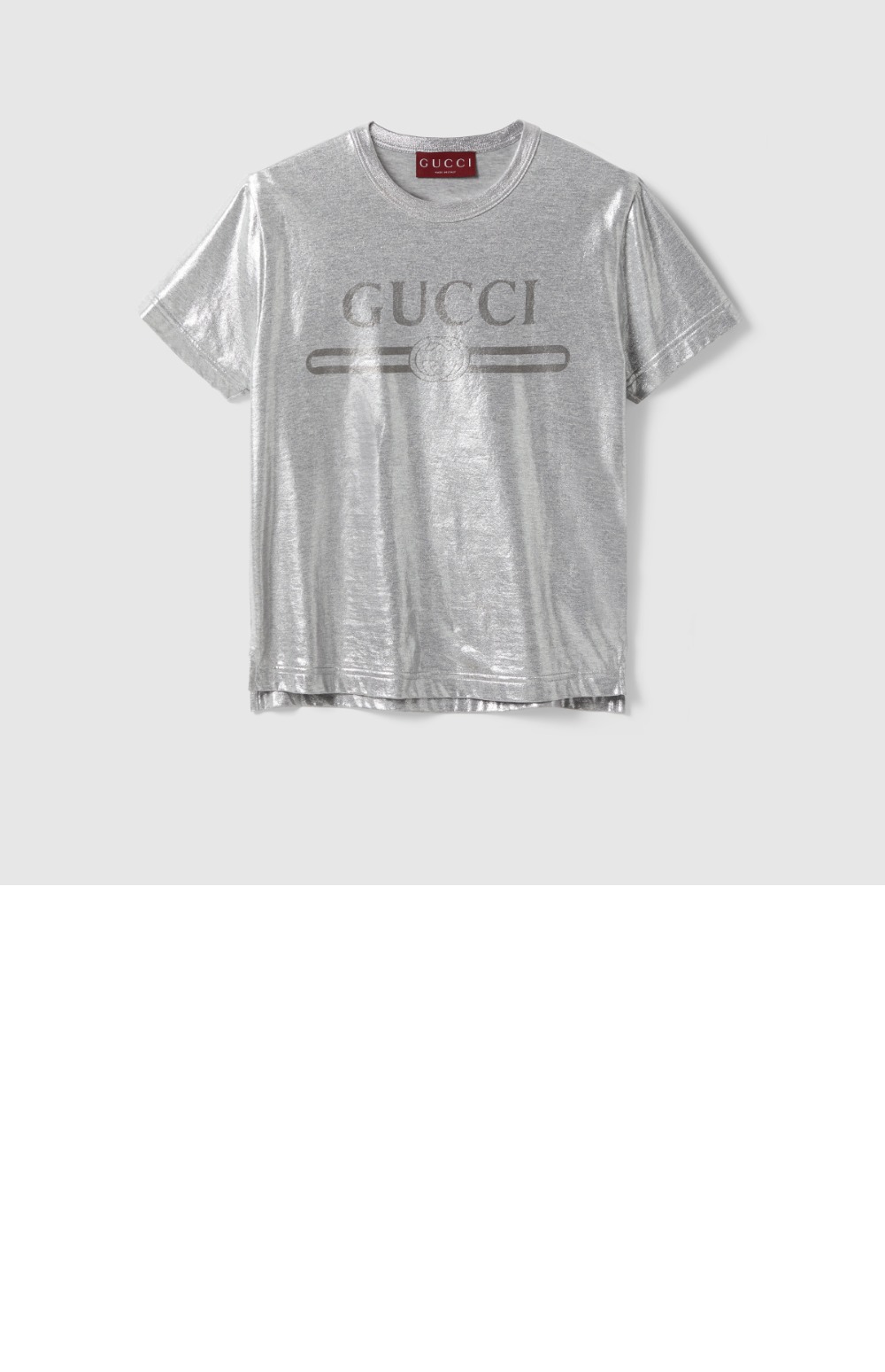 미러급레플리카사이트 | 명품레플리카 전문 쇼핑몰  | 퍼스트원 - 프린트 라미네이트 코튼 티셔츠 &gt; 구찌