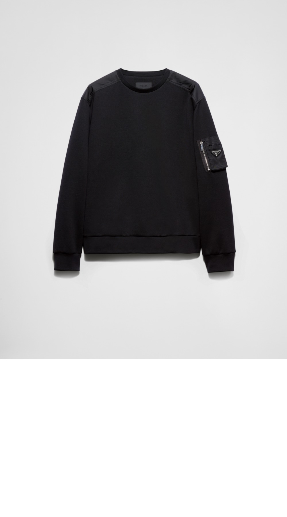 미러급레플리카사이트 | 명품레플리카 전문 쇼핑몰  | 퍼스트원 - 리나일론 디테일 코튼 스웨트셔츠 &gt; 프라다