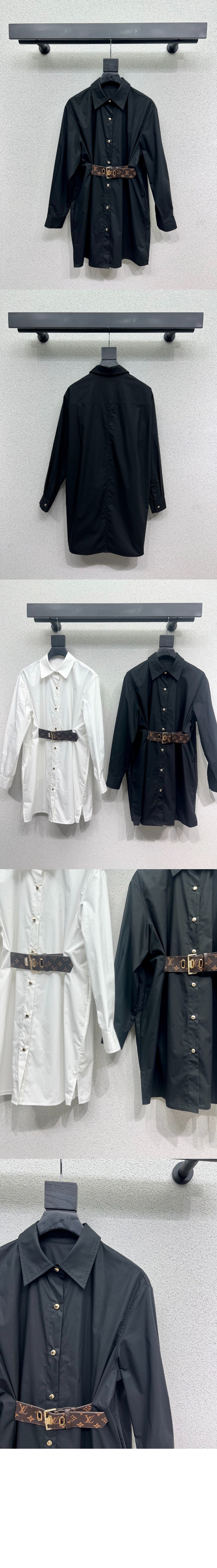 미러급레플리카사이트 | 명품레플리카 전문 쇼핑몰  | 퍼스트원 - 벨티드 셔츠 드레스 &gt; 루이비통