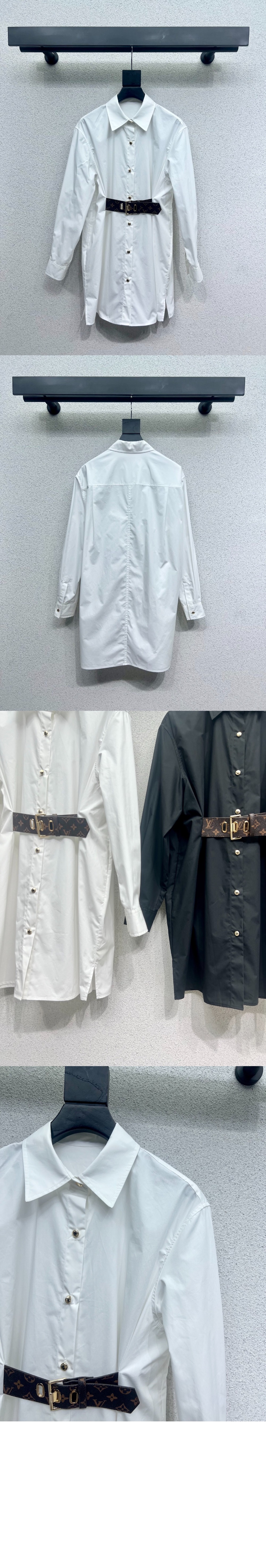 미러급레플리카사이트 | 명품레플리카 전문 쇼핑몰  | 퍼스트원 - 벨티드 셔츠 드레스 &gt; 루이비통