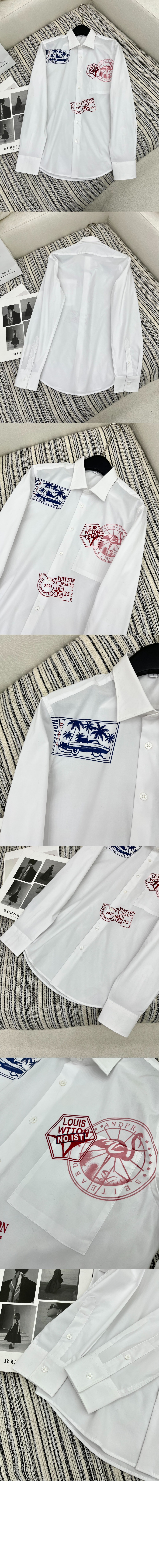 미러급레플리카사이트 | 명품레플리카 전문 쇼핑몰  | 퍼스트원 - 트래블 스탬프 롱 셔츠 &gt; 루이비통