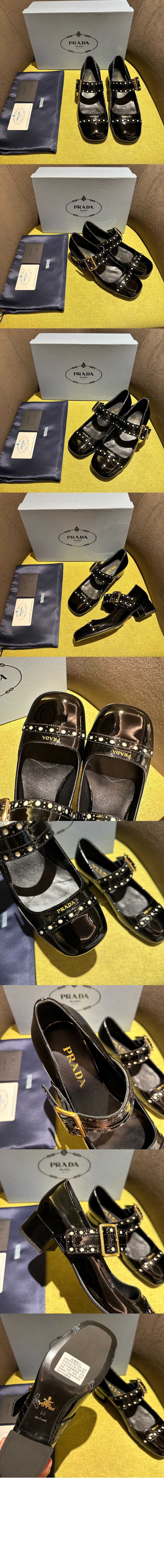 미러급레플리카사이트 | 명품레플리카 전문 쇼핑몰  | 퍼스트원 - 페이턴트 가죽 메리제인 펌프스 1I816N &gt; 프라다