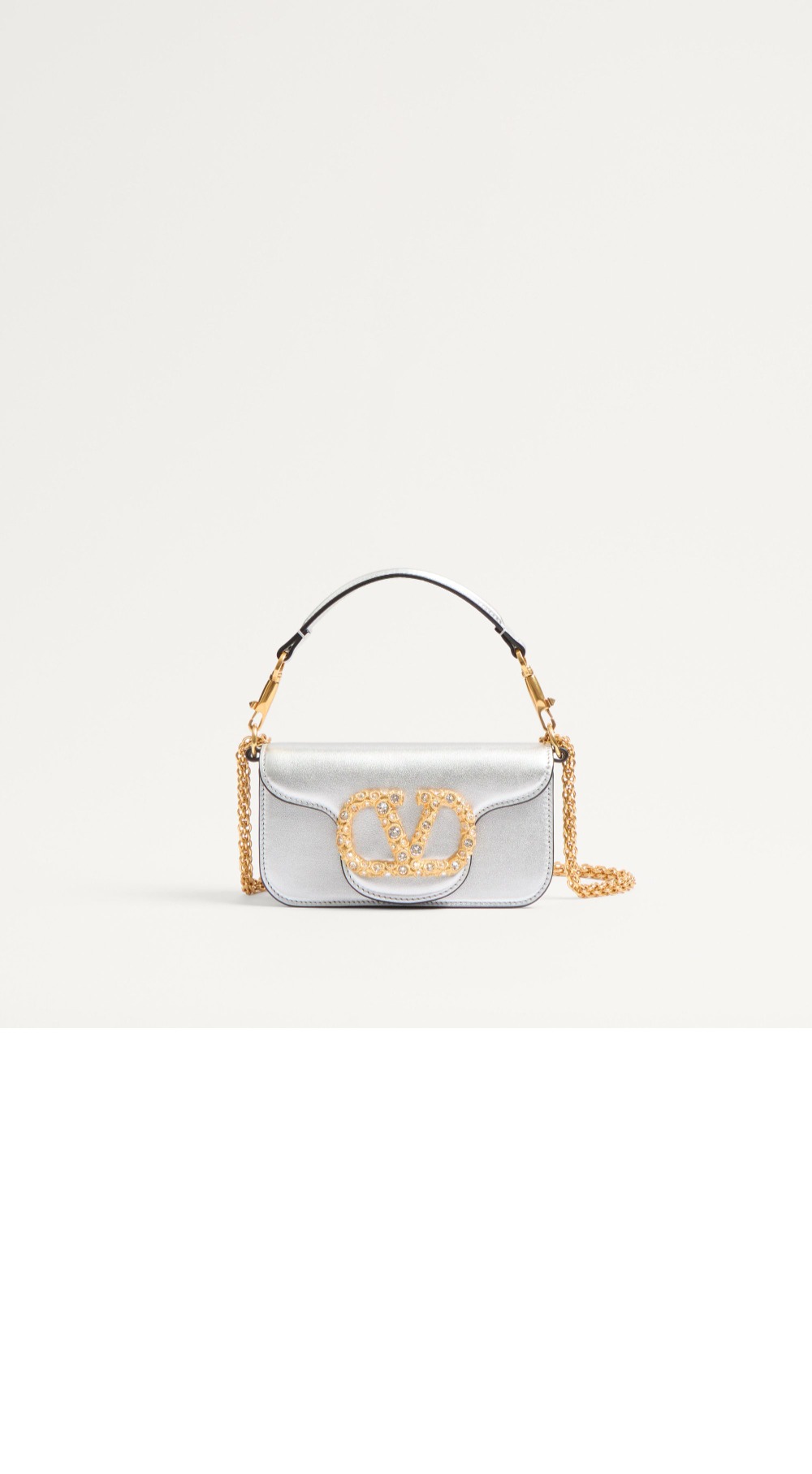 미러급레플리카사이트 | 명품레플리카 전문 쇼핑몰  | 퍼스트원 - 가라바니 로코 주얼 로고 장식 라미네이트 카프스킨 스몰 숄더백 &gt; 발렌티노