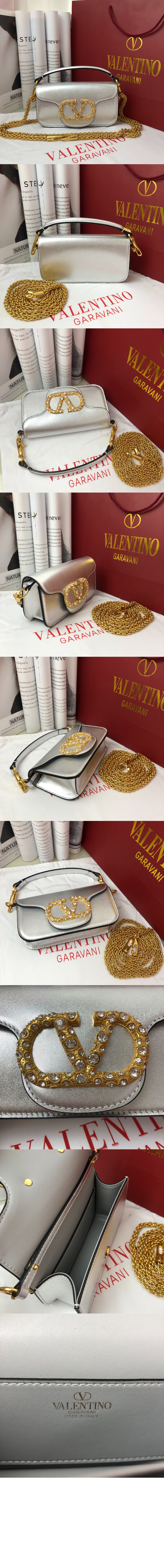 미러급레플리카사이트 | 명품레플리카 전문 쇼핑몰  | 퍼스트원 - 가라바니 로코 주얼 로고 장식 라미네이트 카프스킨 스몰 숄더백 &gt; 발렌티노
