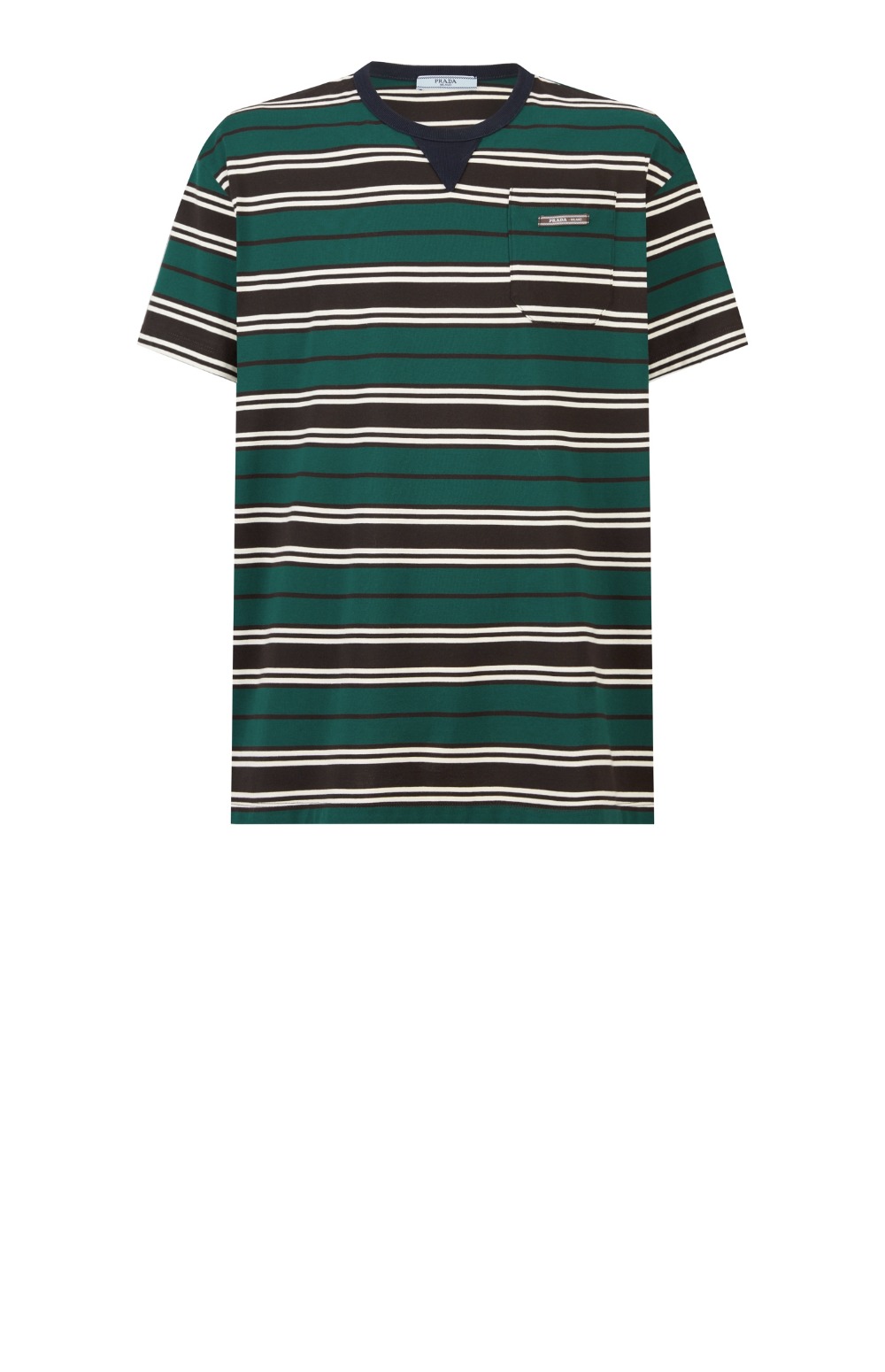 미러급레플리카사이트 | 명품레플리카 전문 쇼핑몰  | 퍼스트원 - 스트라이프 라일 코튼 티셔츠 &gt; 프라다