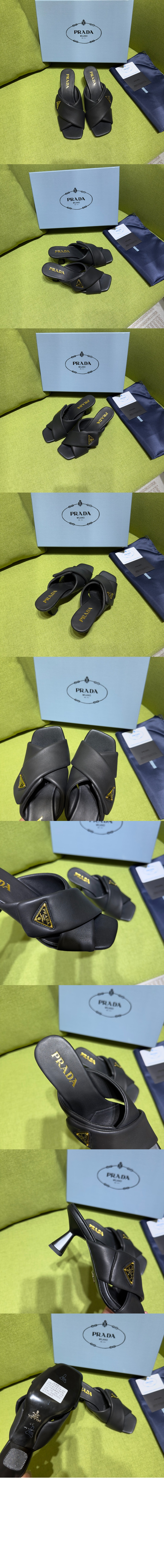 미러급레플리카사이트 | 명품레플리카 전문 쇼핑몰  | 퍼스트원 - 패딩 나파 가죽 샌들 1XX754 &gt; 프라다