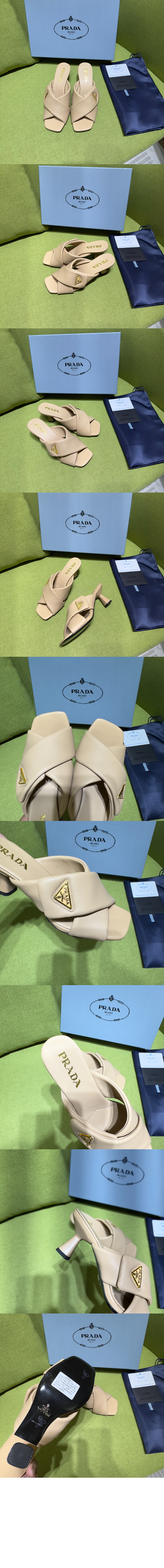미러급레플리카사이트 | 명품레플리카 전문 쇼핑몰  | 퍼스트원 - 패딩 나파 가죽 샌들 1XX754 &gt; 프라다