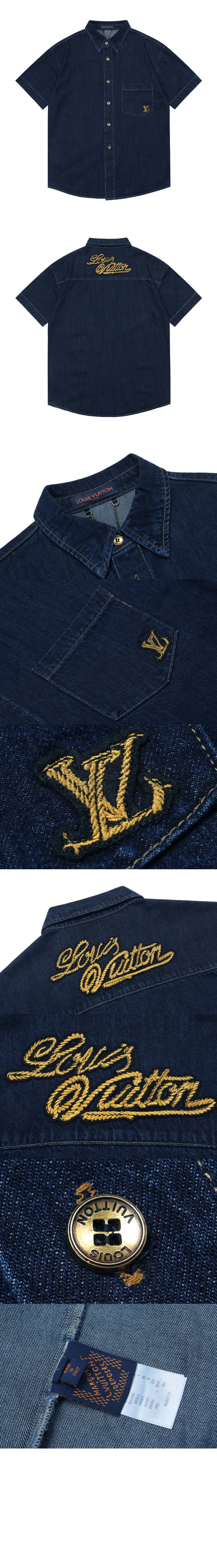 미러급레플리카사이트 | 명품레플리카 전문 쇼핑몰  | 퍼스트원 - 시그니처 데님 쇼트 슬리브드 셔츠 &gt; 루이비통