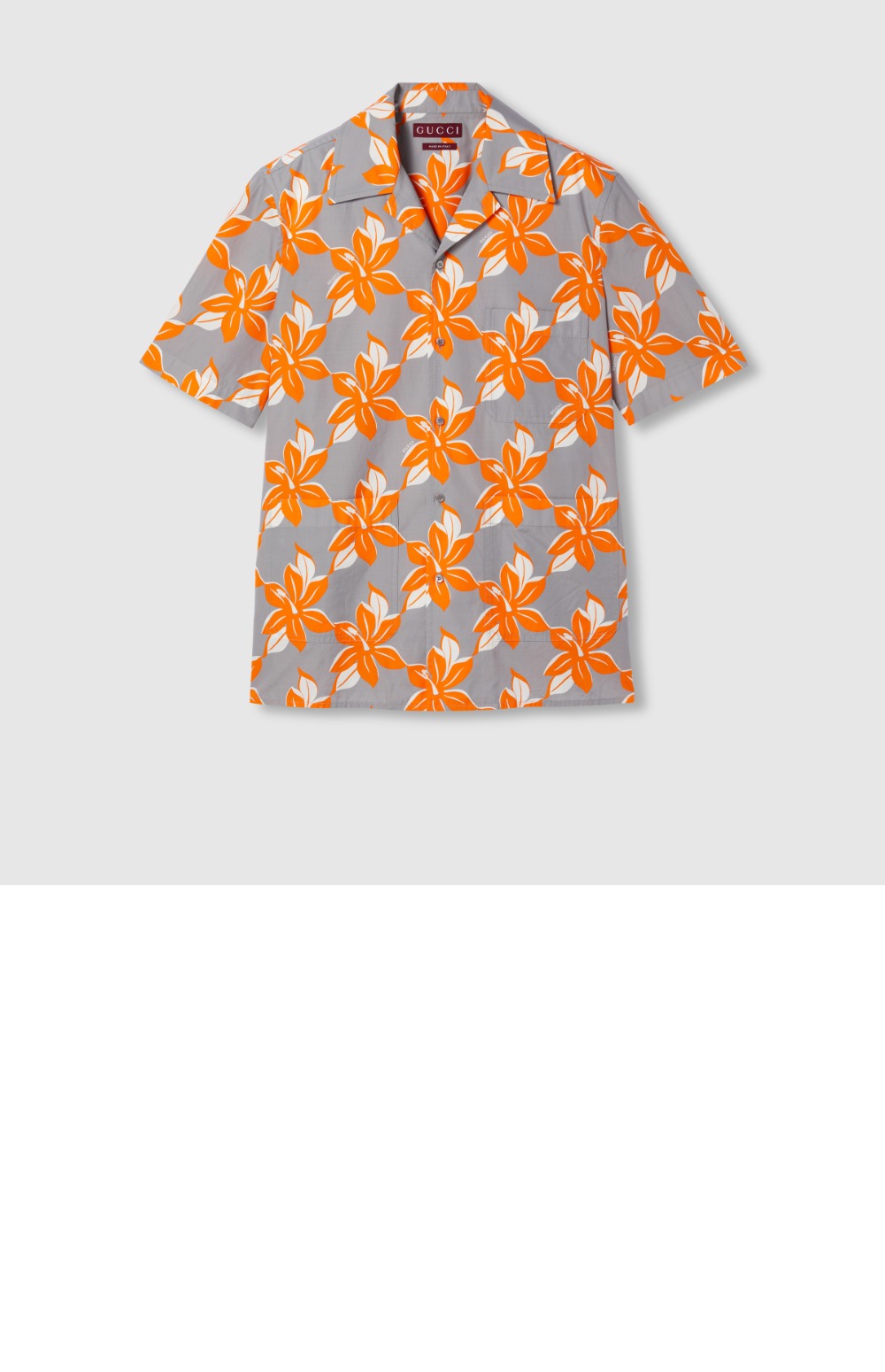 미러급레플리카사이트 | 명품레플리카 전문 쇼핑몰  | 퍼스트원 - 프린트 코튼 포플린 셔츠 &gt; 구찌