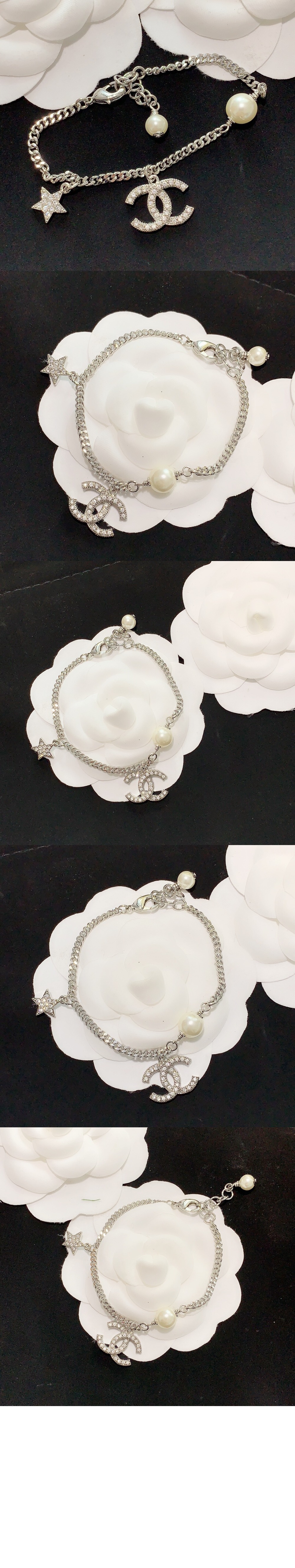 미러급레플리카사이트 | 명품레플리카 전문 쇼핑몰  | 퍼스트원 - CC 스타 실버 크리스탈  브레이슬릿  AB3556 &gt; 샤넬