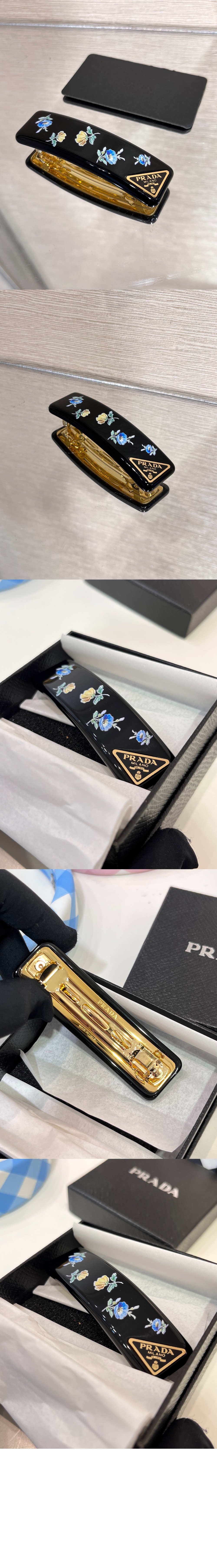 미러급레플리카사이트 | 명품레플리카 전문 쇼핑몰  | 퍼스트원 - 플렉시글라스 및 메탈 헤어 클립 1IF197 &gt; 프라다