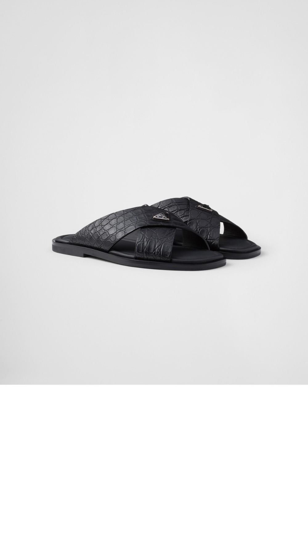 미러급레플리카사이트 | 명품레플리카 전문 쇼핑몰  | 퍼스트원 - 악어 가죽 크로스 샌들 2X3081 &gt; 프라다