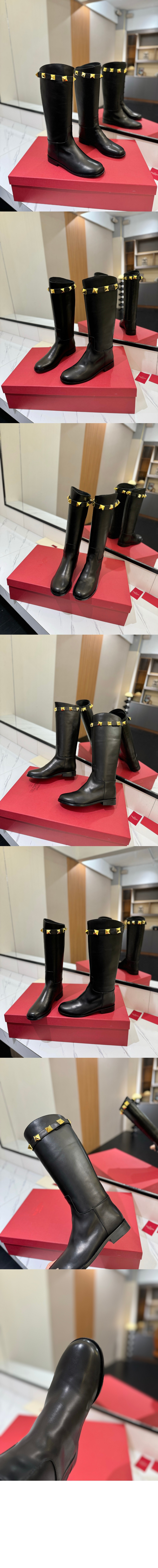 미러급레플리카사이트 | 명품레플리카 전문 쇼핑몰  | 퍼스트원 - 송아지 가죽 로만 스터드 부츠 &gt; 발렌티노