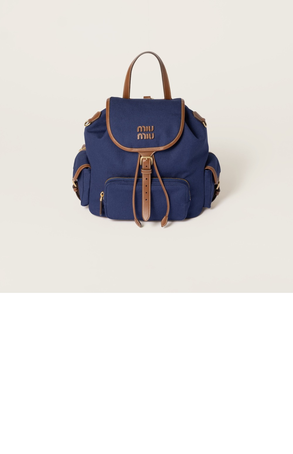 미러급레플리카사이트 | 명품레플리카 전문 쇼핑몰  | 퍼스트원 - 캔버스 및 가죽 백팩 5BZ042 &gt; 미우미우