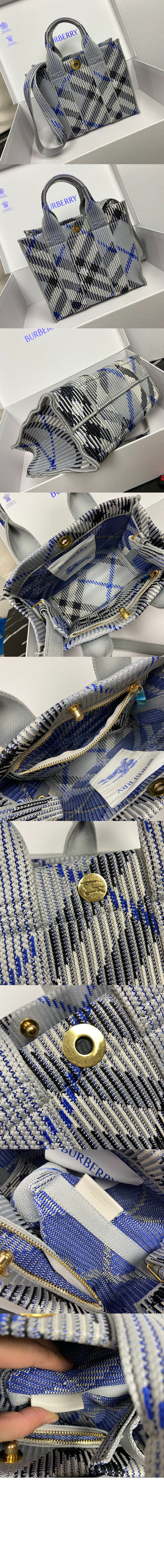 미러급레플리카사이트 | 명품레플리카 전문 쇼핑몰  | 퍼스트원 - 스몰 체크 니트 토트 81040341 &gt; 버버리