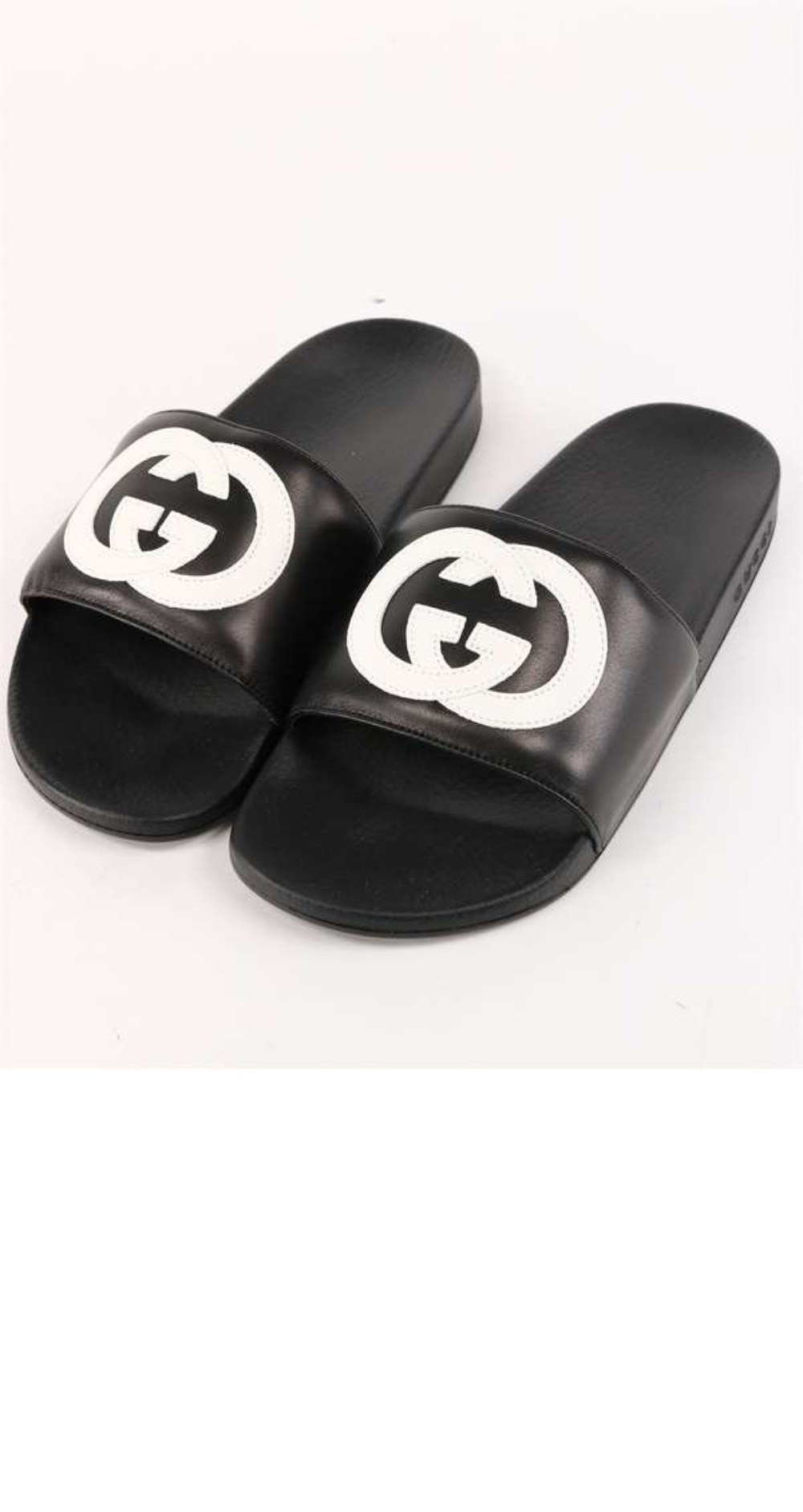 미러급레플리카사이트 | 명품레플리카 전문 쇼핑몰  | 퍼스트원 - 인터로킹 G 밴드 레더 슬라이드 644756 &gt; 구찌