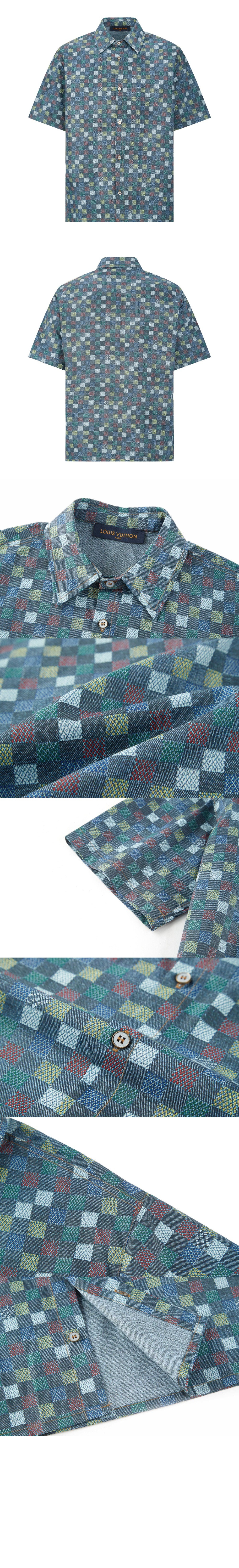 미러급레플리카사이트 | 명품레플리카 전문 쇼핑몰  | 퍼스트원 - 다미에 샴브레이 쇼트 슬리브드 셔츠 &gt; 루이비통