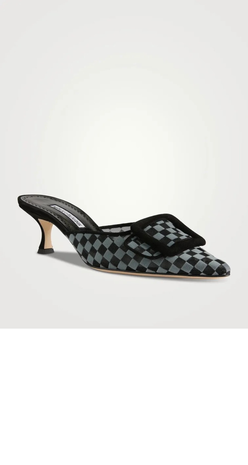 미러급레플리카사이트 | 명품레플리카 전문 쇼핑몰  | 퍼스트원 - 체크무늬 메시 뮬 &gt; 마놀로블라닉