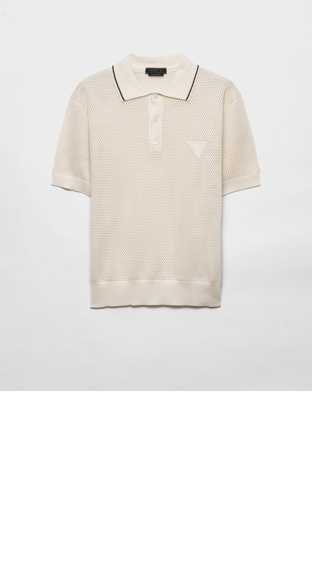 미러급레플리카사이트 | 명품레플리카 전문 쇼핑몰  | 퍼스트원 - 실크 앤 코튼 폴로 셔츠 &gt; 프라다