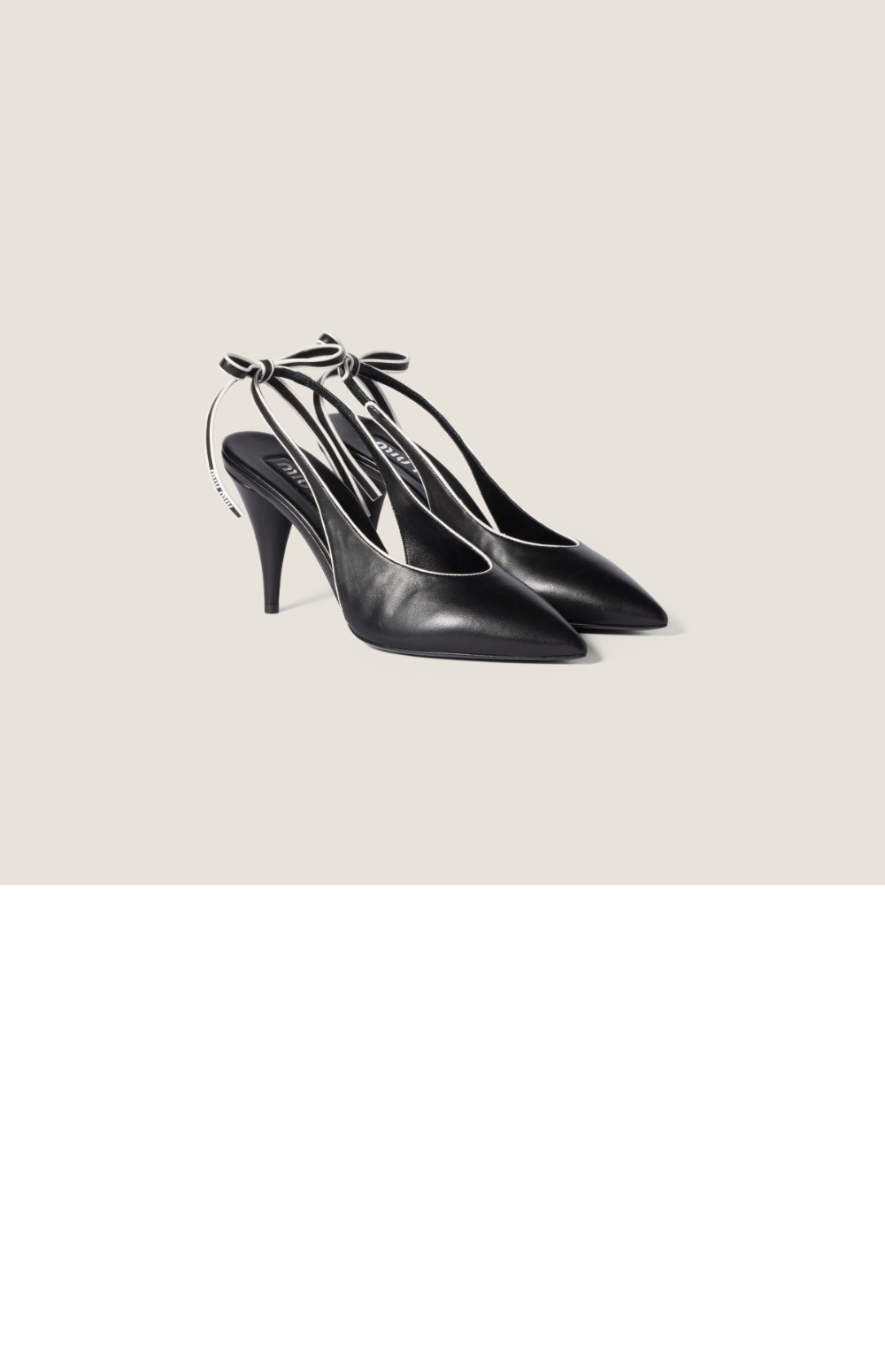 미러급레플리카사이트 | 명품레플리카 전문 쇼핑몰  | 퍼스트원 - 나파 레더 슬링백 펌프스 5I430E &gt; 미우미우