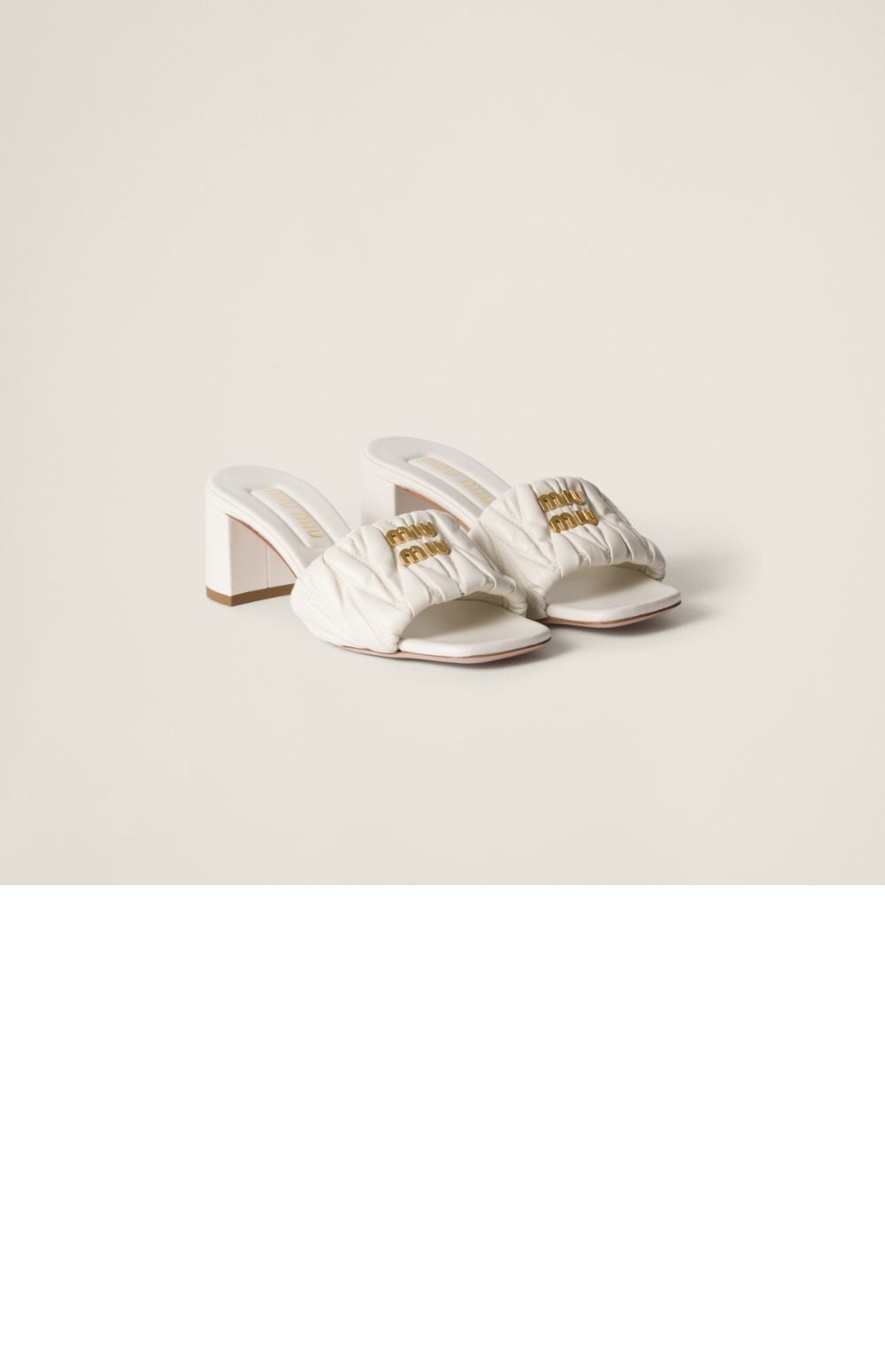 미러급레플리카사이트 | 명품레플리카 전문 쇼핑몰  | 퍼스트원 - 마테라쎄 나파 가죽 슬라이드 5XX657 &gt; 미우미우