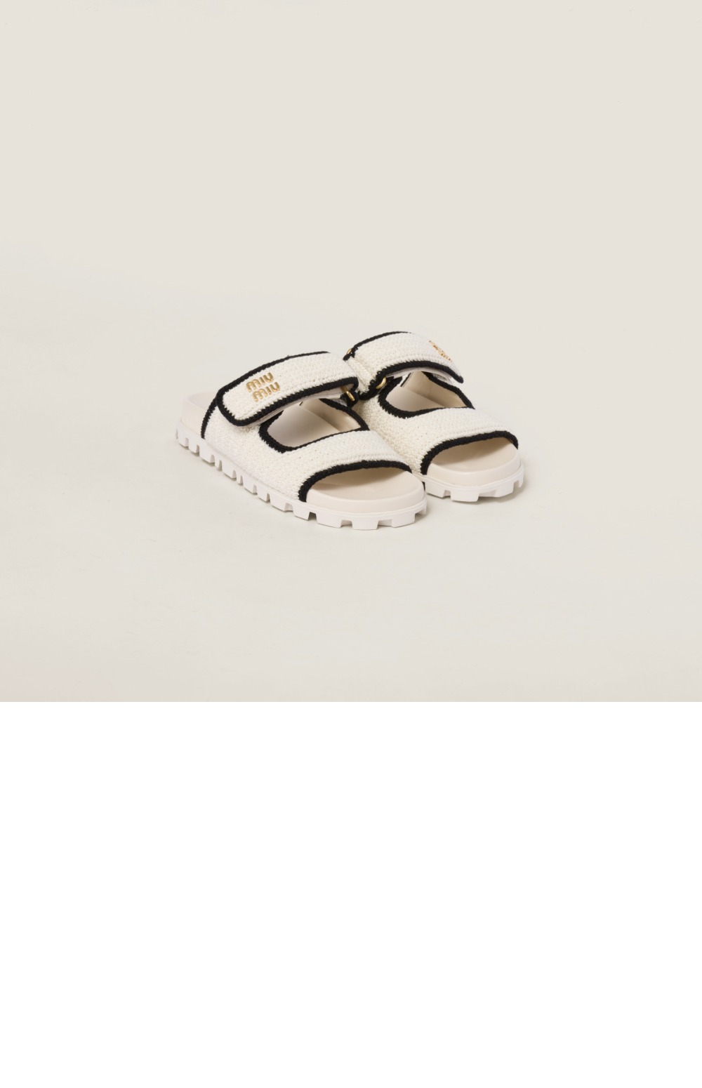 미러급레플리카사이트 | 명품레플리카 전문 쇼핑몰  | 퍼스트원 - 크로셰 니트 슬라이드 샌들 5XX641 &gt; 미우미우