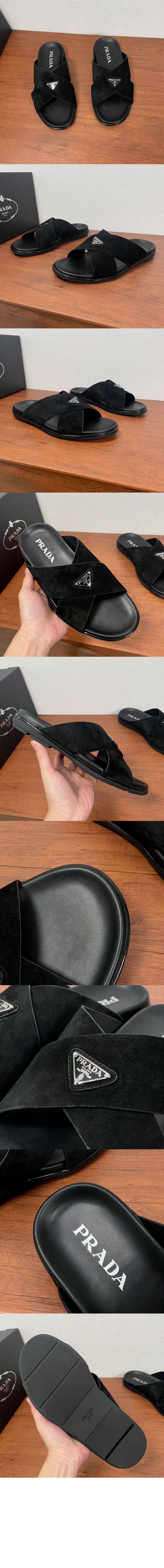 미러급레플리카사이트 | 명품레플리카 전문 쇼핑몰  | 퍼스트원 - 스웨이드 크리스크로스 슬라이드 2X3146 &gt; 프라다